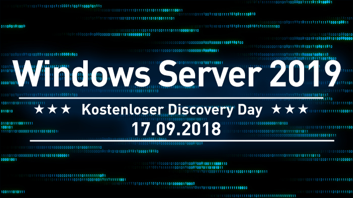 Kostenloser Discovery Day - Windows Server 2019 Kostenloser Discovery Day - Windows Server 2019